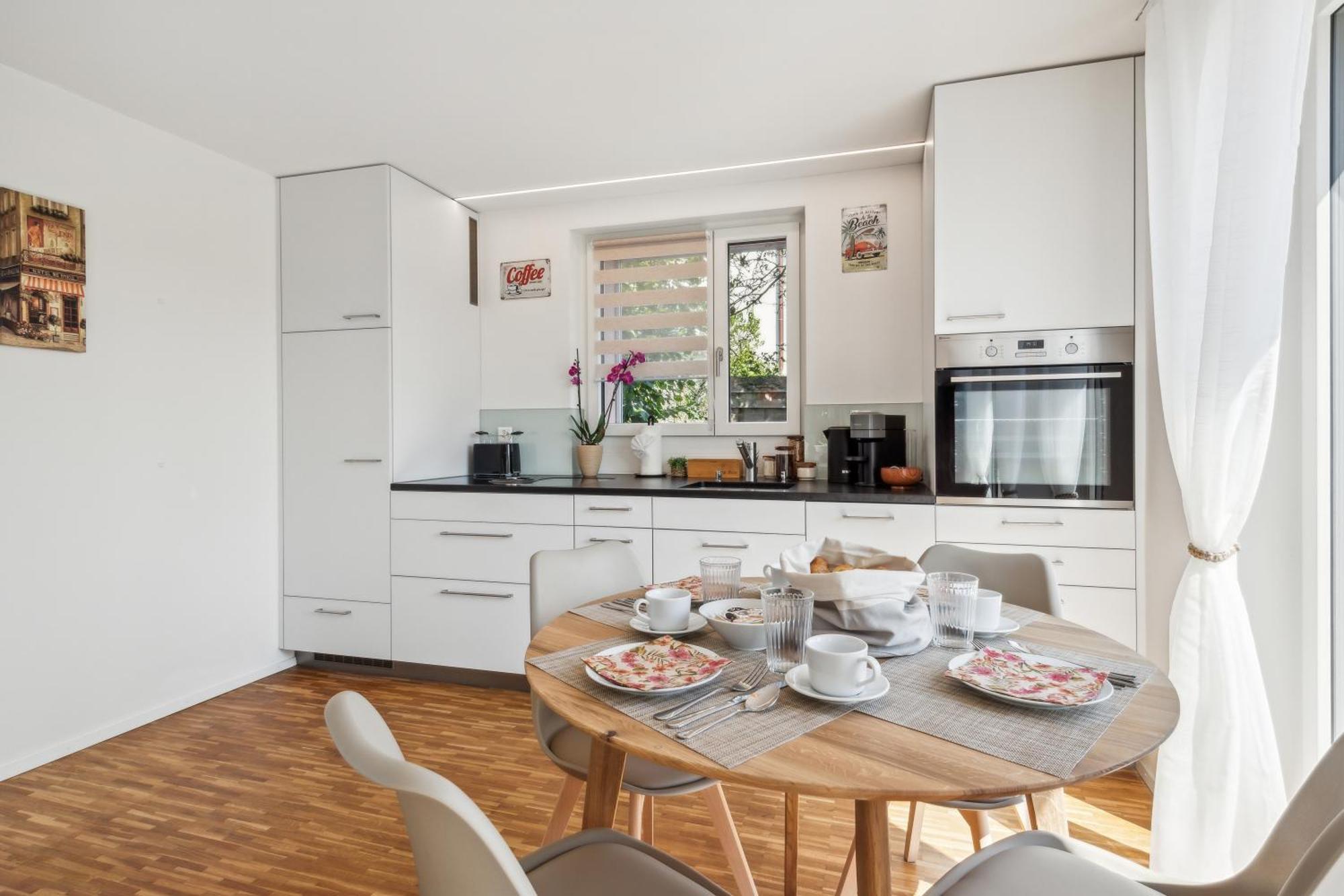 Business I Family Apartment I 1-4 Personen - Aare Blick, Nahe Altstadt I Beamer - 99" Leinwand I Terrassen Lounge Und Parkplatz Brugg  Zewnętrze zdjęcie